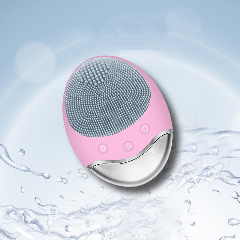 Silicone Facial Cleansing Device Electric Facial Cleansing Device Ultrasonic Beauty Device - Guiaz