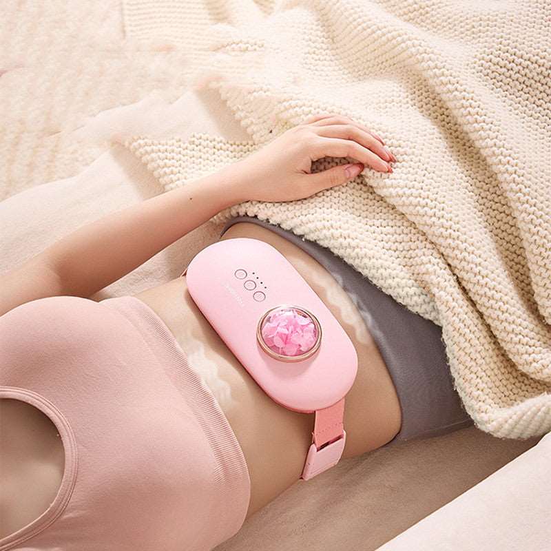 Menstrual Heating Self Massage Heat Period Pain Relief Portable Heating Pad Warming Belt Thermal Massager Stomach Heating Belt - Guiaz