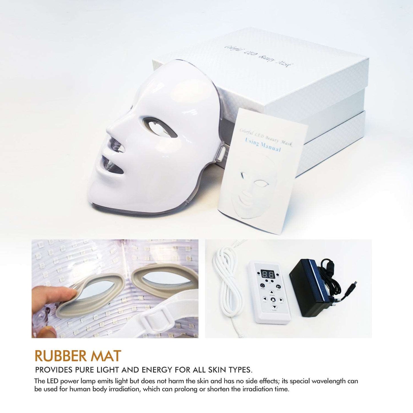 7 Colors LED Mask  LED Light Photon Face Mask - Guiaz