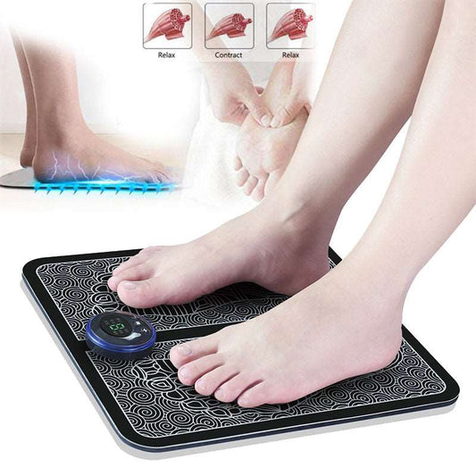 Electric EMS Foot Massager Pad Feet Muscle Stimulator Leg Reshaping Foot Massage Mat Relieve Ache Pain Health Care - Guiaz